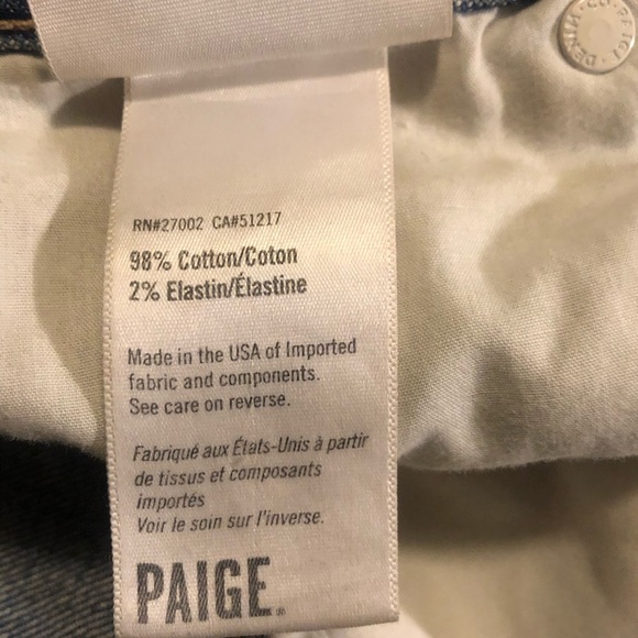 Paige Sarah Straight High Rise Jean - Picture 5 of 6